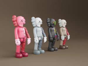 kaws flayed companion Modèle 3D