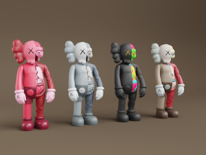 kaws flayed companion Modèle 3D