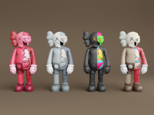 kaws flayed companion Modèle 3D