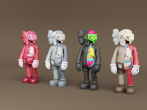 kaws flayed companion Modèle 3D