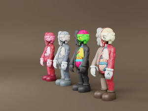kaws flayed companion Modèle 3D