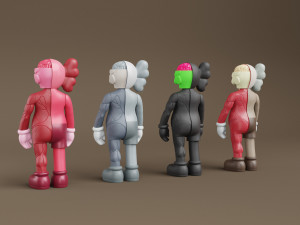 kaws flayed companion Modèle 3D