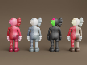 kaws flayed companion Modèle 3D