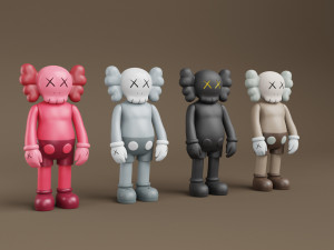 kaws flayed companion Modèle 3D
