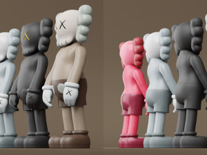kaws flayed companion Modèle 3D