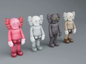 kaws flayed lowpoly pbr 3D Model