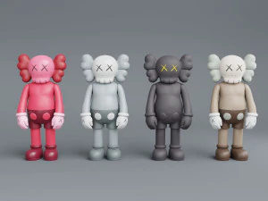 kaws flayed lowpoly pbr 3D Model