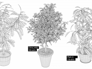 architectural debris plants 3Dモデル