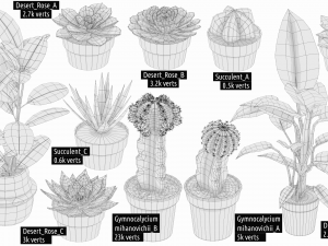 architectural debris plants 3Dモデル