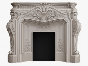 PFM Marble Fireplace MF-0018 3D Model