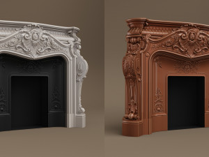 PFM Marble Fireplace MF-0018 3D Model