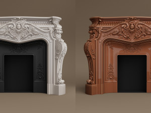 PFM Marble Fireplace MF-0018 3D Model