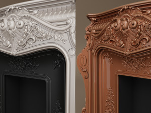 PFM Marble Fireplace MF-0018 3D Model