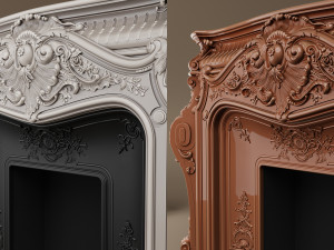 PFM Marble Fireplace MF-0018 3D Model