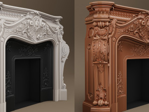 PFM Marble Fireplace MF-0018 3D Model