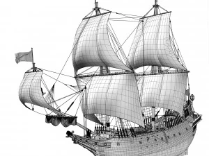 Fregata 1600 XVII Modello 3D