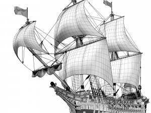 Frigate 1600 XVII 3D-Modell