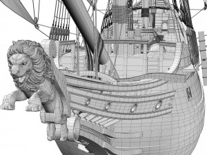 Frigate 1600 XVII 3D-Modell