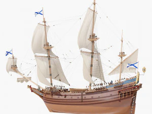 Fregata 1600 XVII Modello 3D