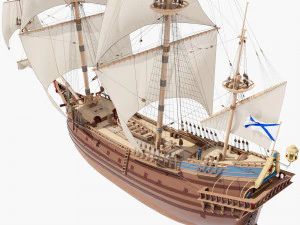 Fregata 1600 XVII Modello 3D