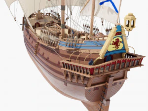 Fregata 1600 XVII Modello 3D