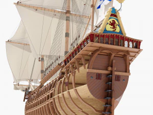 Fregata 1600 XVII Modello 3D