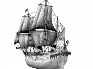 Frigate 1600 XVII 3D-Modell