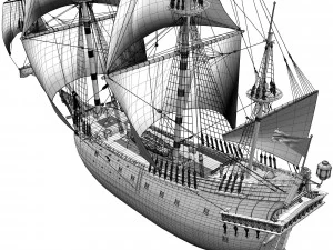 Fregata 1600 XVII Modello 3D