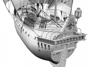Frigate 1600 XVII 3D-Modell