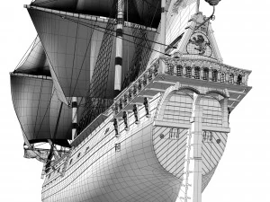 Fregata 1600 XVII Modello 3D