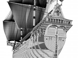 Fregata 1600 XVII Modello 3D