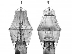 Fregata 1600 XVII Modello 3D
