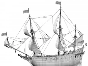 Fregata 1600 XVII Modello 3D