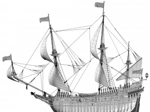 Fregata 1600 XVII Modello 3D