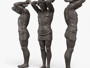 Atlant statue 3D Model