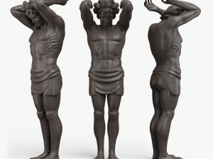 Atlant statue 3D 모델