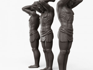 Atlant statue 3D 모델