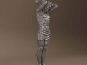 Atlant statue 3D 모델