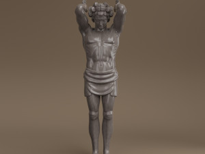 Atlant statue 3D 모델