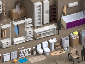 Architectural Debris 3D Model