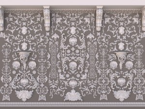 swag ornaments collection Modello 3D