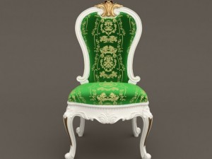 baroque chairb2 3D Модель
