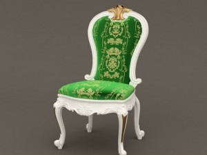 baroque chairb2 3D Модель