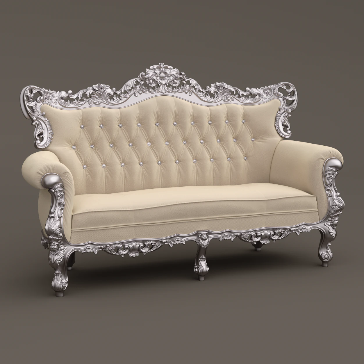 fb sofa belle de fleur french love seat 3D Model .c4d .max .obj .3ds .fbx .stl .blend 