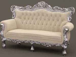 fb sofa belle de fleur french love seat 3D Model