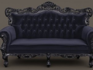 fb sofa belle de fleur french love seat 3D Model