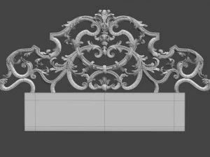 baroque bedroom set a 3D Model