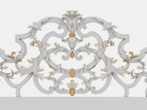 baroque bedroom set a 3D Модель