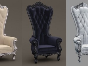 1d fb armchair5 absolom roche chair 3D Модель
