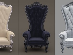 1d fb armchair5 absolom roche chair 3D Модель